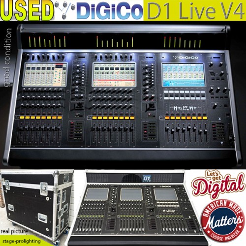 USED DiGiCo D1 Live V4 digital mixer USED DiGiCo D1 Live V4 digital mixer